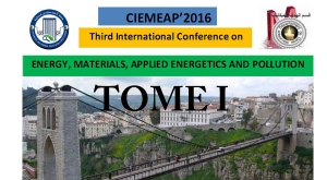 CIEMEAP 2016  Third International Conference on ENERGY  MATERIALS  APPLIED ENERGETICS AND POLLUTION TOME I