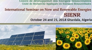 International seminar on new and renouvelable energies, Ghardaïa, October, 24-25, 2018