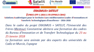 ERASMUS+ SATELIT (574015-EPP-1-2016-1-FR-EPPKA2-CBHE)