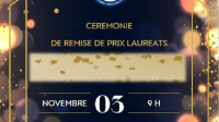 CÉRÉMONIE DE REMISE DE PRIX  LAURÉATS