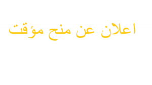 إعلان عن منح مؤقت للاستشارة رقم 10/2022