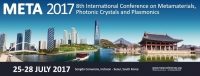 META'17, the 8th International Conference on Metamaterials, Photonic Crystals and Plasmonics