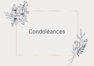 Condoléances