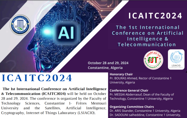 The 1st International Conference on Artificial Intelligence &amp; Telecommunication