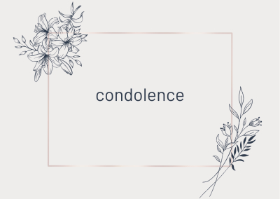 Condolence