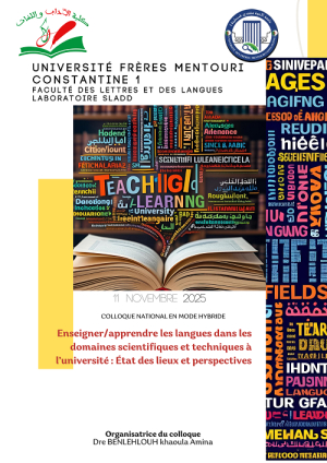 Colloque national de la Faculté des lettres et des langues