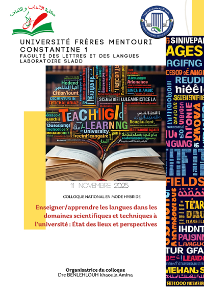 Colloque national de la Faculté des lettres et des langues