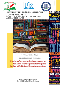Colloque national de la Faculté des lettres et des langues