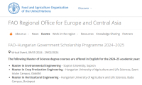 Le gouvernement hongrois, en collaboration avec l'Organisation des Nations unies pour l'alimentation et l'agriculture (FAO)
