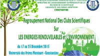 Regroupement National Des Clubs Scientifiques Sur Les Énergies Renouvelables Et L’Environnement