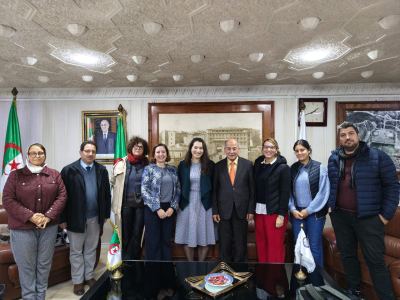 IPTICAR إستقبال السيد مدير الجامعة لمجموعة من الخبراء وأعضاء مشروع