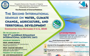 The second international seminar on water, climate, change, agriculture, and territorial development