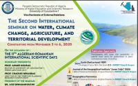 The second international seminar on water, climate, change, agriculture, and territorial development