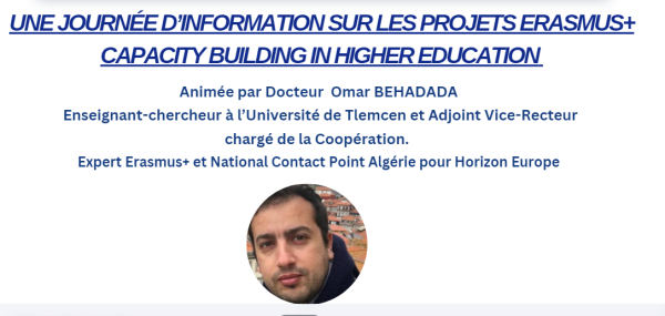 Journée d’Information sur les Projets ERASMUS+ Capacity Building in Higher Education