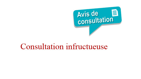 Avis de consultation N° 002/2021 (Infructueuse)