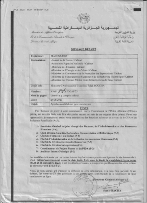 Appel à candidatures pour les postes au sein de la Commission de l&#039;Union Africaine