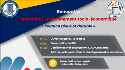 Meeting University / Socio-economic Environment "Real and Sustainable Relationship"