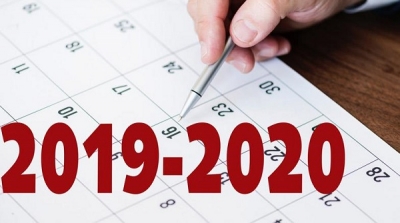 CALENDAR OF THE UNIVERSITY YEAR 2019-2020